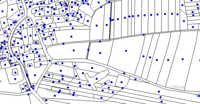 Parcela st. 428 v KÚ Tuř, Katastrální mapa