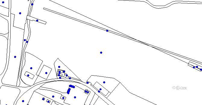 Parcela st. 104/1 v KÚ Tušimice, Katastrální mapa