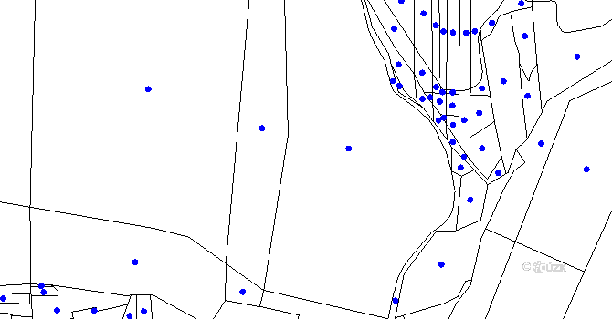 Parcela st. 406 v KÚ Tutleky, Katastrální mapa