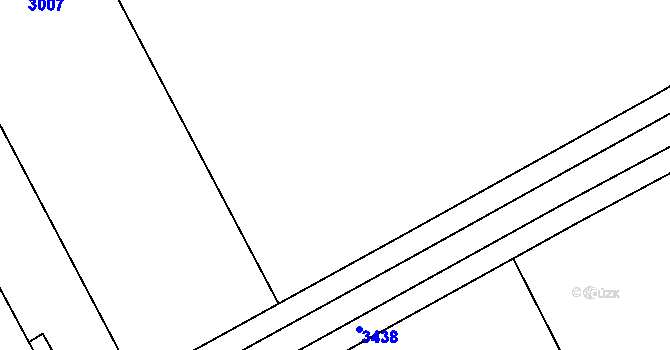 Parcela st. 434/33 v KÚ Tutleky, Katastrální mapa