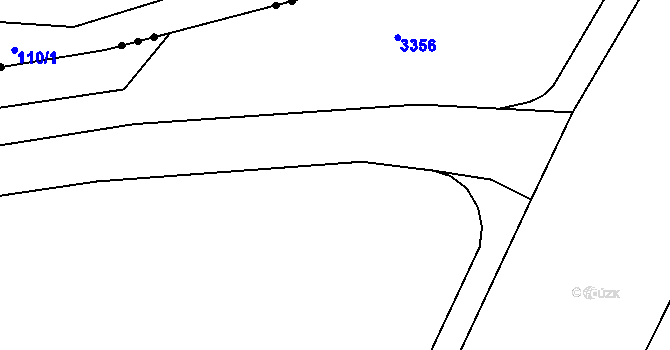 Parcela st. 594/2 v KÚ Tutleky, Katastrální mapa