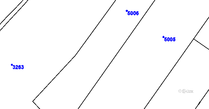 Parcela st. 600/2 v KÚ Tutleky, Katastrální mapa