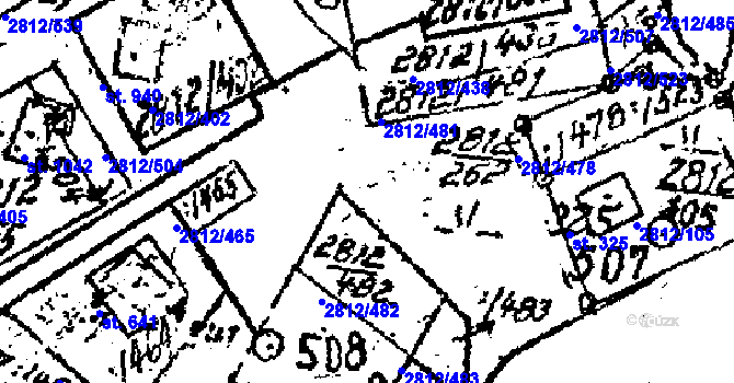 Parcela st. 2812/262 v KÚ Tvarožná Lhota, Katastrální mapa