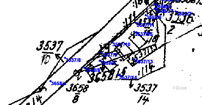 Parcela st. 3537/9 v KÚ Tvarožná Lhota, Katastrální mapa