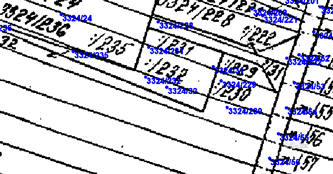 Parcela st. 3324/32 v KÚ Tvrdonice, Katastrální mapa