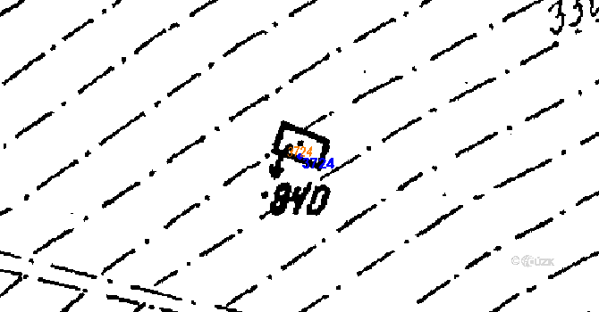 Parcela st. 3724 v KÚ Tvrdonice, Katastrální mapa