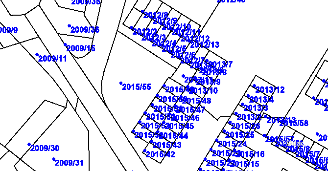 Parcela st. 2015/49 v KÚ Týniště nad Orlicí, Katastrální mapa