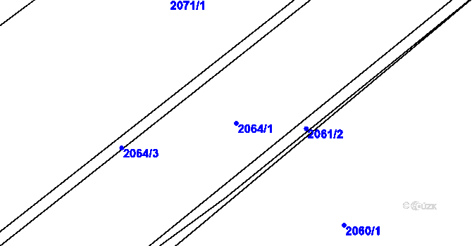 Parcela st. 2064/1 v KÚ Týniště nad Orlicí, Katastrální mapa