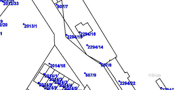 Parcela st. 2294/14 v KÚ Týniště nad Orlicí, Katastrální mapa