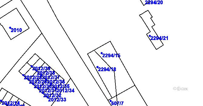 Parcela st. 2294/15 v KÚ Týniště nad Orlicí, Katastrální mapa