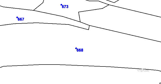 Parcela st. 258/8 v KÚ Stav, Katastrální mapa
