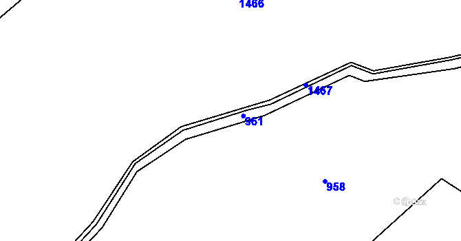 Parcela st. 483/19 v KÚ Stav, Katastrální mapa