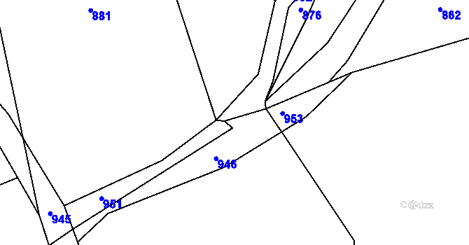 Parcela st. 483/20 v KÚ Stav, Katastrální mapa