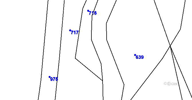 Parcela st. 143/8 v KÚ Stav, Katastrální mapa
