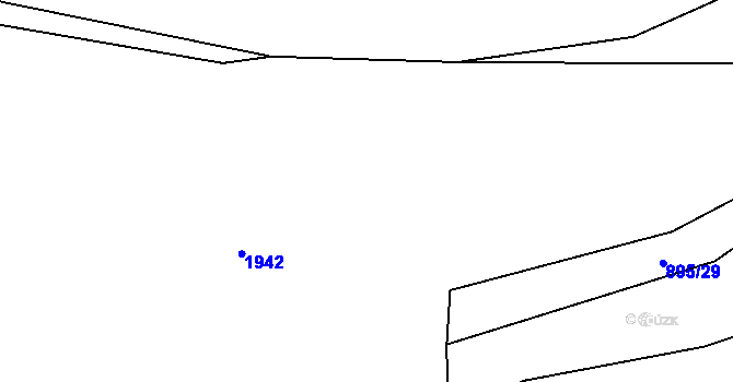 Parcela st. 864/9 v KÚ Ublo, Katastrální mapa