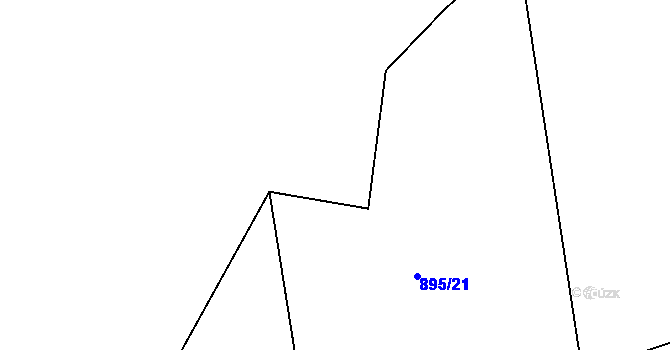 Parcela st. 864/20 v KÚ Ublo, Katastrální mapa