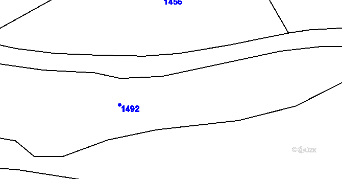 Parcela st. 1158/16 v KÚ Ublo, Katastrální mapa