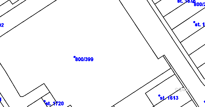 Parcela st. 800/339 v KÚ Mařatice, Katastrální mapa