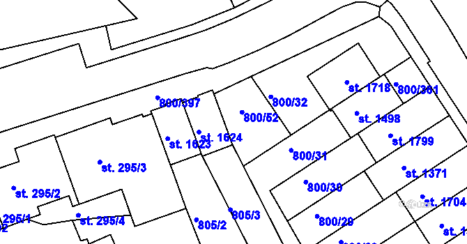 Parcela st. 802/12 v KÚ Mařatice, Katastrální mapa