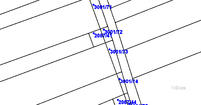 Parcela st. 2057/42 v KÚ Mařatice, Katastrální mapa