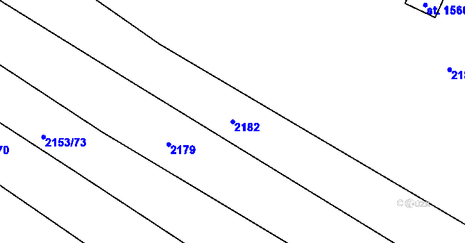 Parcela st. 2182 v KÚ Mařatice, Katastrální mapa