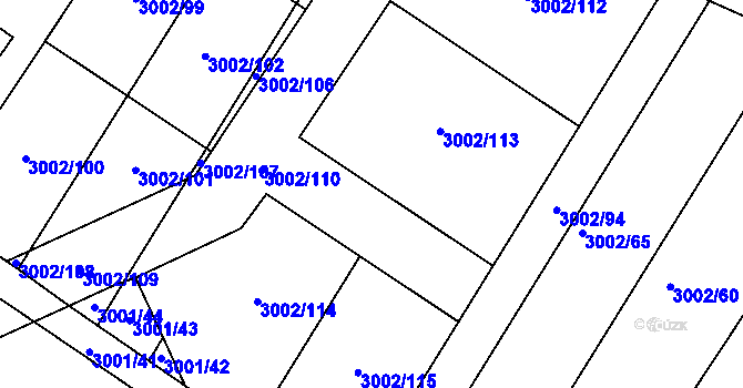 Parcela st. 3002/67 v KÚ Mařatice, Katastrální mapa