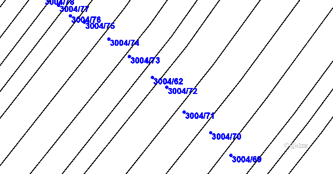 Parcela st. 3004/72 v KÚ Mařatice, Katastrální mapa