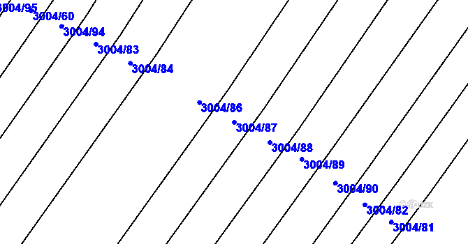 Parcela st. 3004/87 v KÚ Mařatice, Katastrální mapa