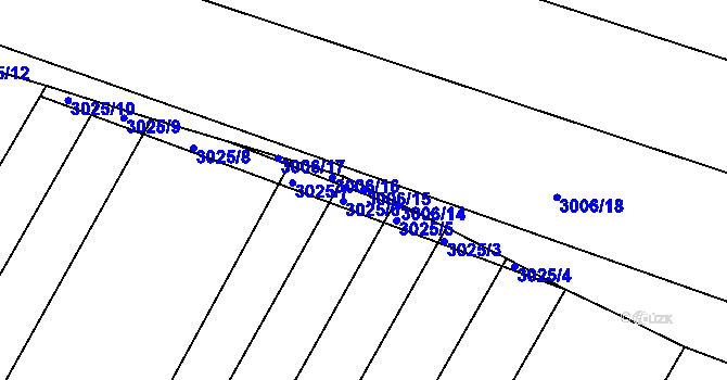 Parcela st. 3006/15 v KÚ Mařatice, Katastrální mapa