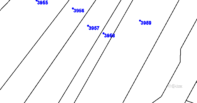 Parcela st. 3022/96 v KÚ Mařatice, Katastrální mapa