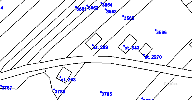 Parcela st. 1444/3 v KÚ Mařatice, Katastrální mapa