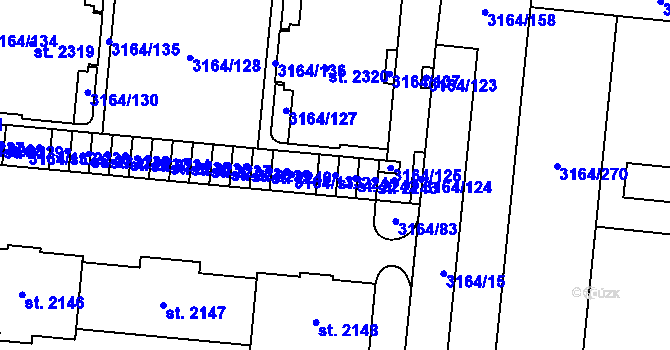 Parcela st. 2241 v KÚ Mařatice, Katastrální mapa
