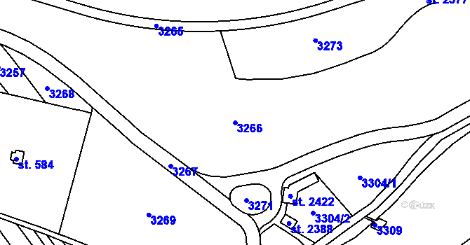 Parcela st. 3266 v KÚ Mařatice, Katastrální mapa