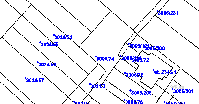 Parcela st. 988/8 v KÚ Mařatice, Katastrální mapa