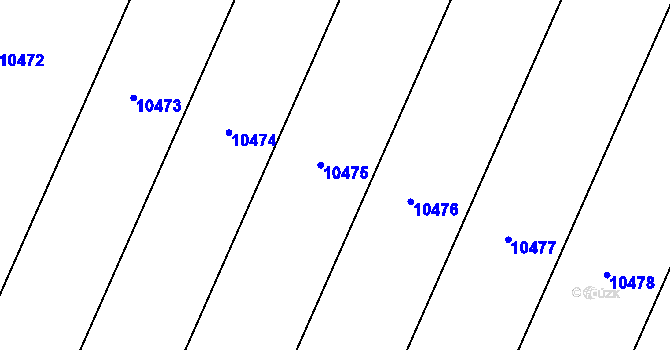 Parcela st. 2166/88 v KÚ Uherský Brod, Katastrální mapa