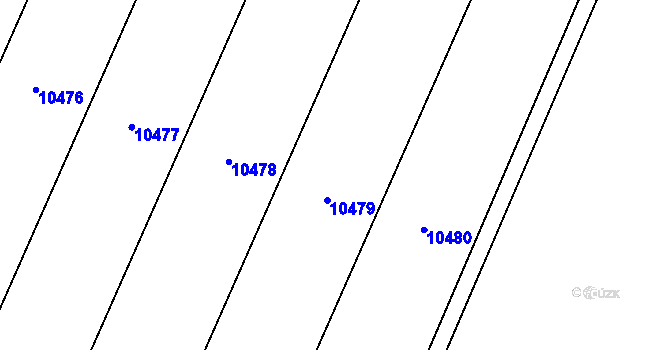 Parcela st. 2166/102 v KÚ Uherský Brod, Katastrální mapa