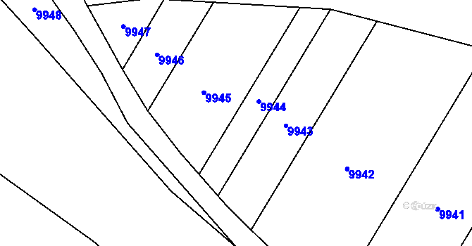 Parcela st. 2510/130 v KÚ Uherský Brod, Katastrální mapa