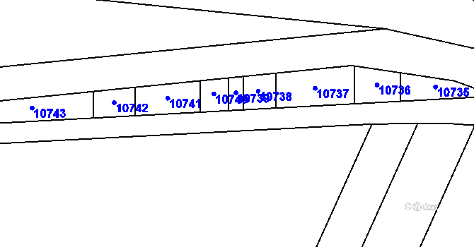 Parcela st. 3304/137 v KÚ Uherský Brod, Katastrální mapa