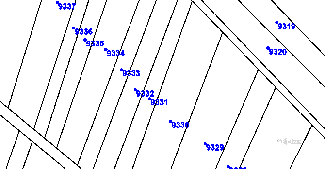 Parcela st. 5612/132 v KÚ Uherský Brod, Katastrální mapa