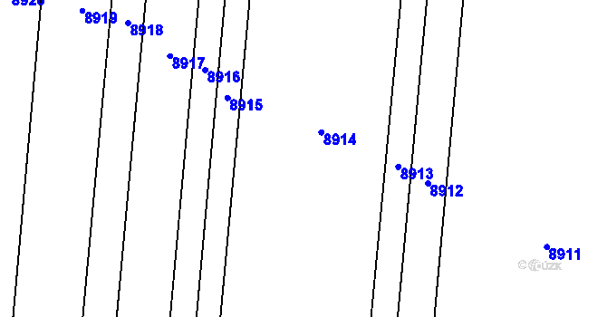 Parcela st. 5612/191 v KÚ Uherský Brod, Katastrální mapa