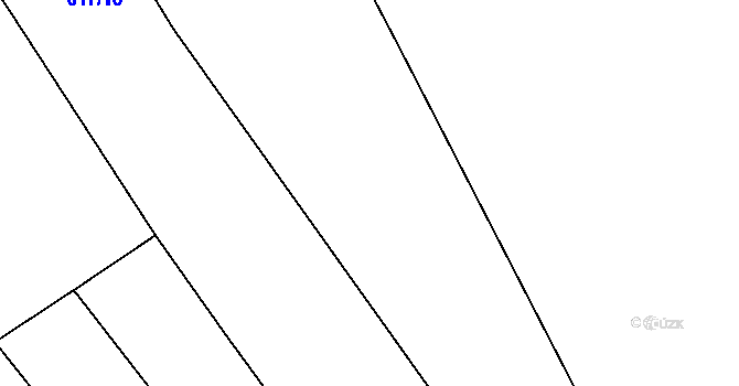 Parcela st. 617/1 v KÚ Uhlířská Lhota, Katastrální mapa