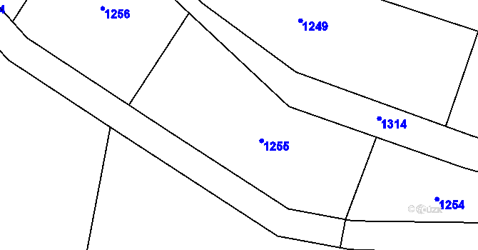 Parcela st. 739/1 v KÚ Janovická Lhota, Katastrální mapa
