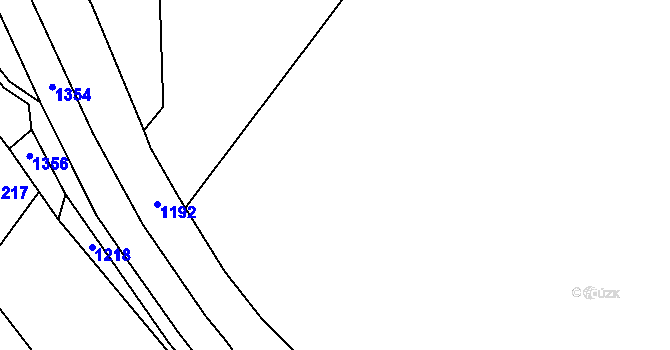 Parcela st. 87/1 v KÚ Janovická Lhota, Katastrální mapa