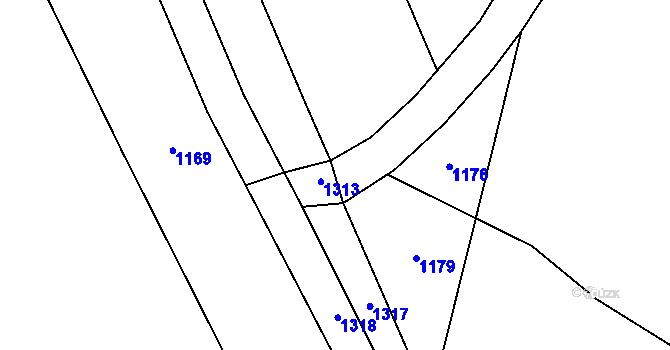 Parcela st. 739/11 v KÚ Janovická Lhota, Katastrální mapa