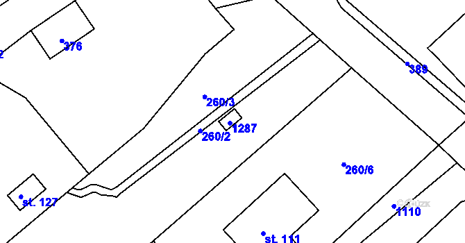 Parcela st. 91 v KÚ Úhřetická Lhota, Katastrální mapa