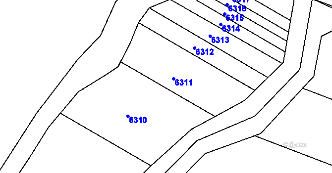 Parcela st. 5020/4 v KÚ Prasklice, Katastrální mapa