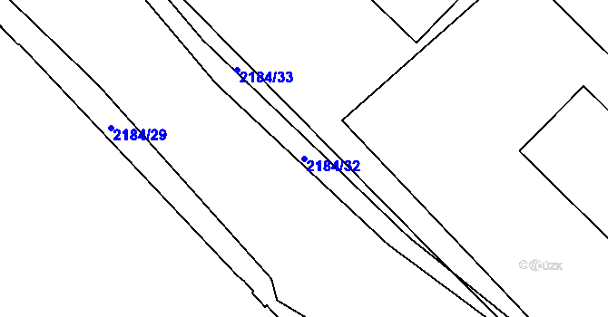 Parcela st. 2184/32 v KÚ Uhříněves, Katastrální mapa