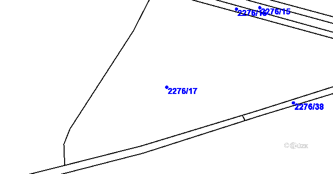 Parcela st. 2276/17 v KÚ Uhříněves, Katastrální mapa