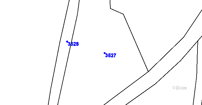 Parcela st. 2444/12 v KÚ Velký Uhřínov, Katastrální mapa