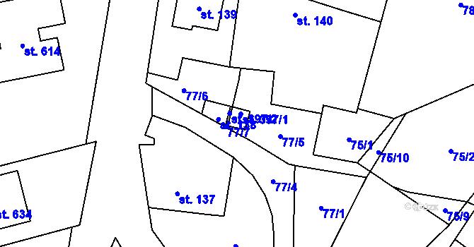 Parcela st. 397 v KÚ Újezd u Valašských Klobouk, Katastrální mapa